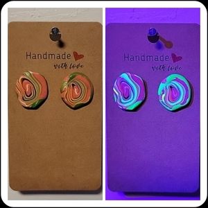 Watermelon Sugar "Ugly Sweater" UV Reactive Handmade Earrings